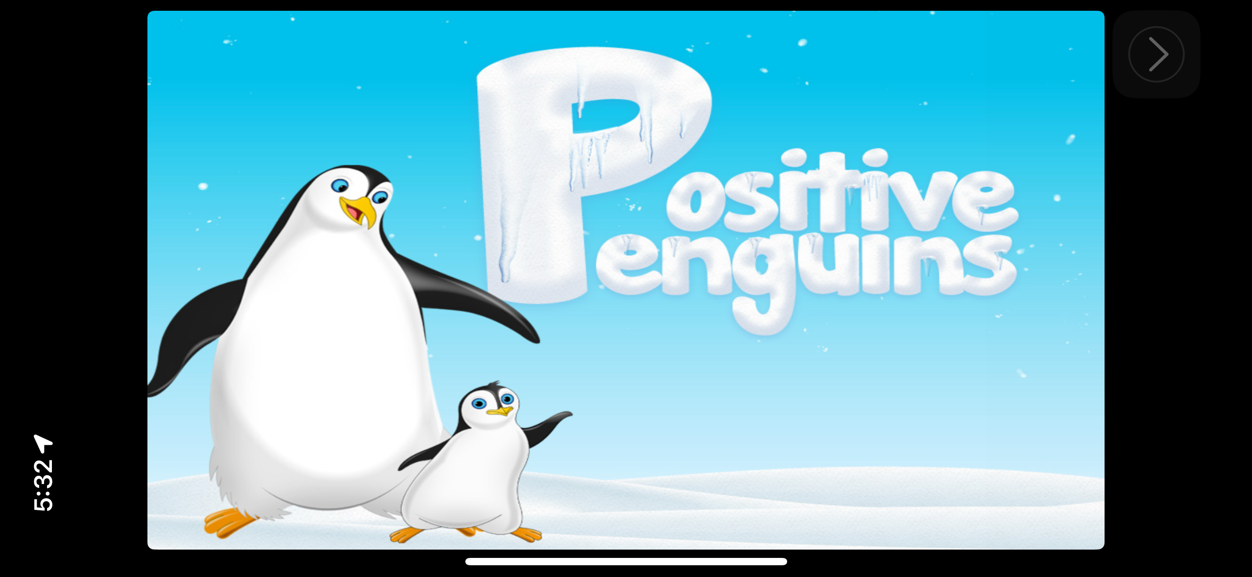 Positive Penguins app splash screen